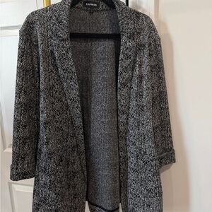 Express Monochrome Herringbone Jacket